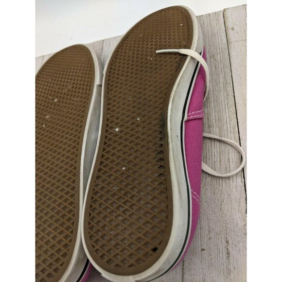 Vans Off The Wall Shoes Pink Canvas Sneaker Skate Flats Women Size 9 Men Sz 6.5 - Picture 6 of 7
